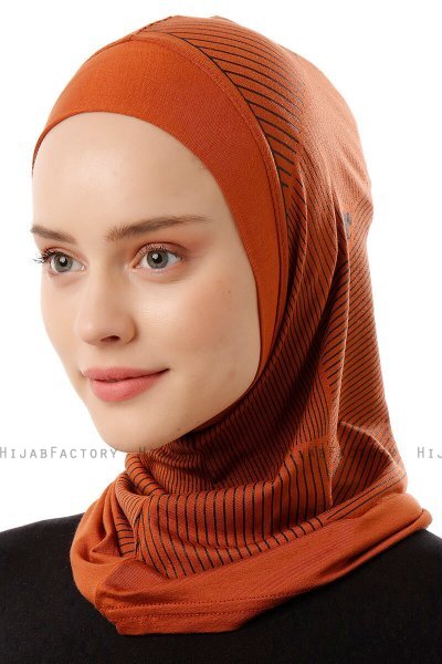 Wind Plain - Hijab Al Amira One-Piece Rouge Brique
