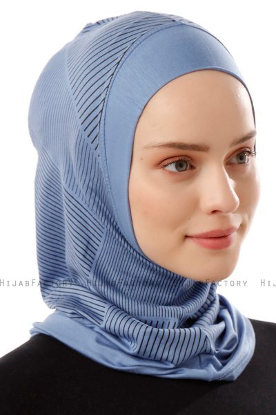 Wind Plain - Hijab Al Amira One-Piece Indigo