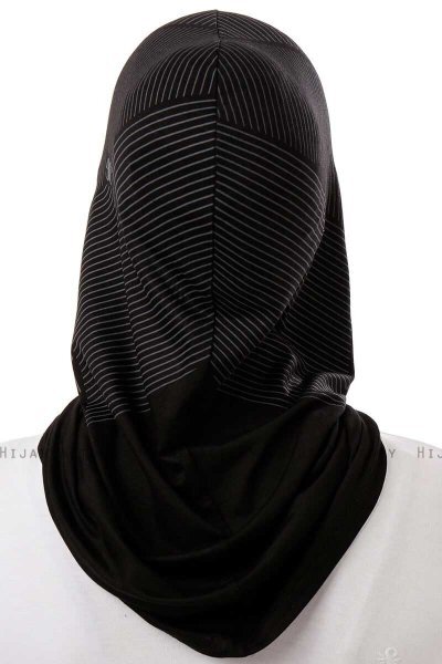 Wind Cross - Hijab Al Amira One-Piece Noir & Blanc