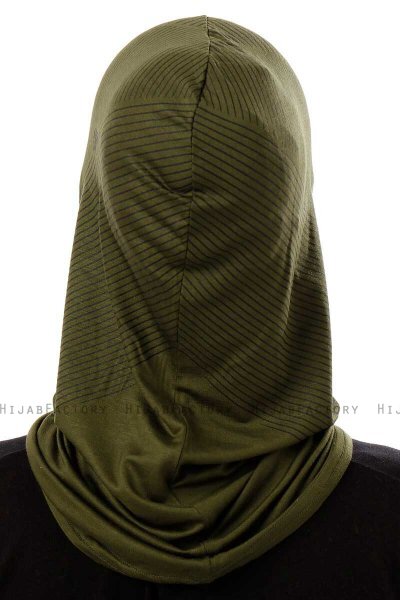 Wind Cross - Hijab Al Amira One-Piece Kaki