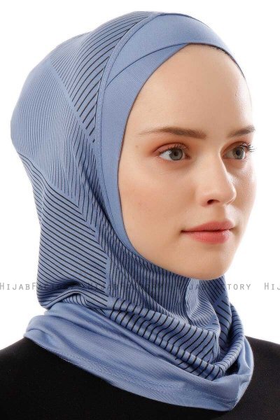 Wind Cross - Hijab Al Amira One-Piece Indigo