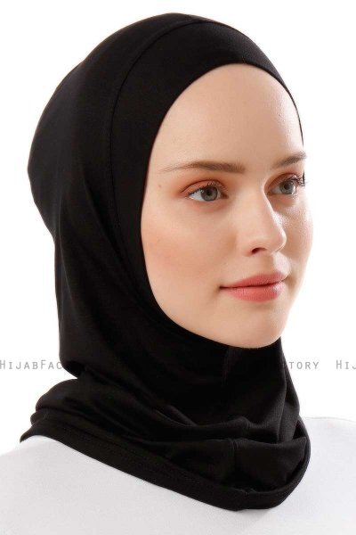 Logo Plain - Hijab Al Amira One-Piece Noir & Gold