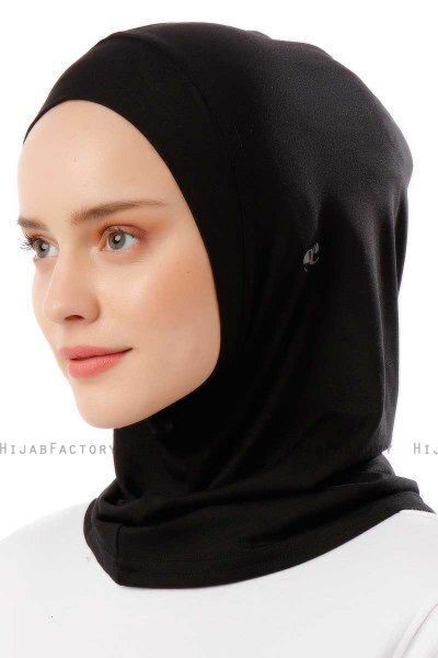 Logo Plain - Hijab Al Amira One-Piece Noir & Gris Clair