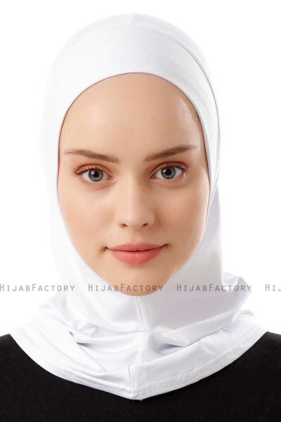 Logo Plain - Hijab Al Amira One-Piece Blanc