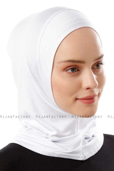 Logo Plain - Hijab Al Amira One-Piece Blanc