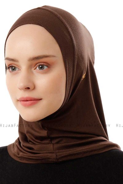 Logo Plain - Hijab Al Amira One-Piece Marron