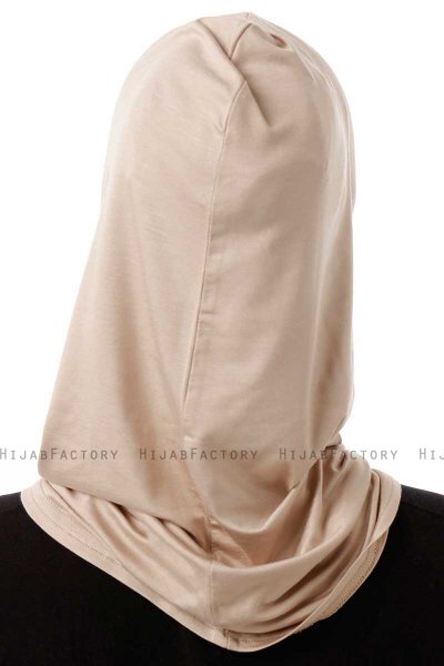 Logo Plain - Hijab Al Amira One-Piece Taupe Clair