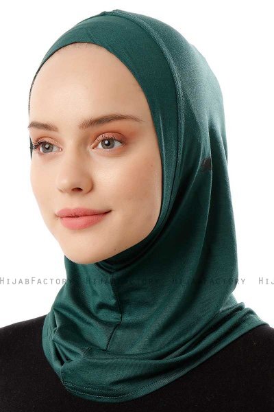 Logo Plain - Hijab Al Amira One-Piece Vert Foncé