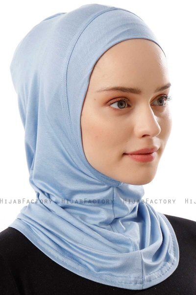 Logo Plain - Hijab Al Amira One-Piece Bleu Clair