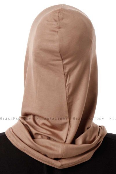 Logo Cross - Hijab Al Amira One-Piece Taupe Foncé
