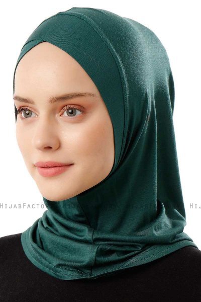 Logo Cross - Hijab Al Amira One-Piece Vert Foncé