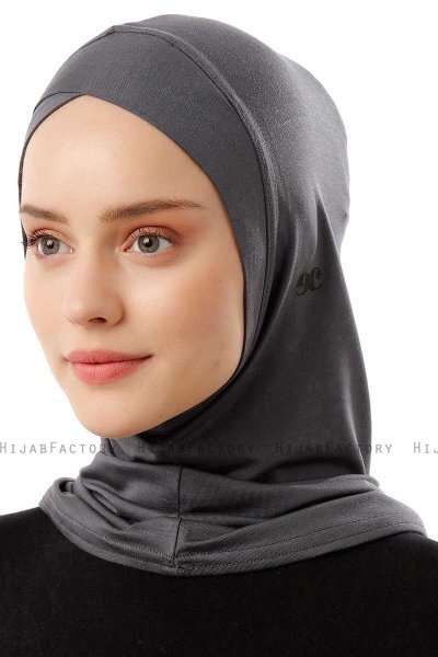 Logo Cross - Hijab Al Amira One-Piece Gris Foncé