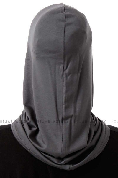 Logo Cross - Hijab Al Amira One-Piece Gris Foncé