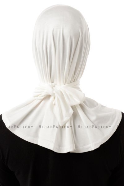 Sportif Plain - Hijab Pratique Viscose Creme