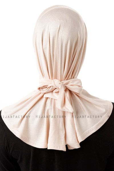 Sportif Plain - Hijab Pratique Viscose Beige