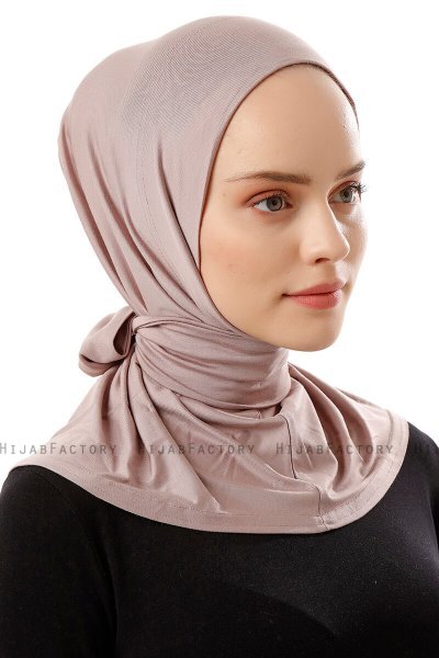 Sportif Plain - Hijab Pratique Viscose Gris Pierre