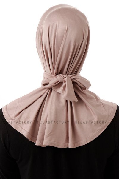 Sportif Plain - Hijab Pratique Viscose Gris Pierre