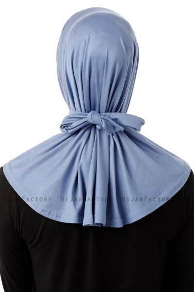 Sportif Plain - Hijab Pratique Viscose Indigo