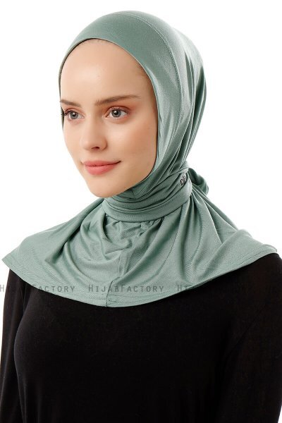Sportif Plain - Hijab Pratique Viscose Vert