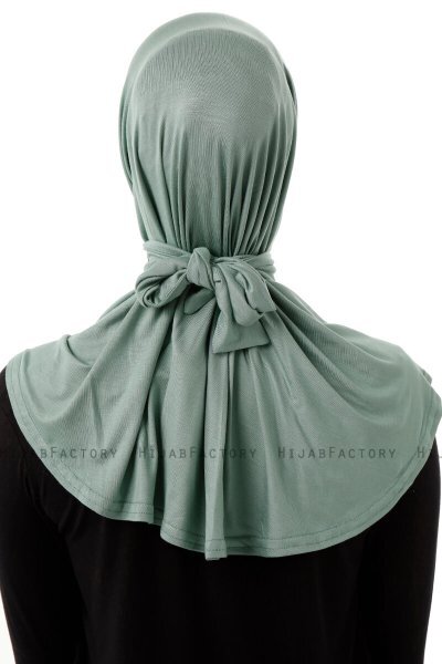 Sportif Plain - Hijab Pratique Viscose Vert