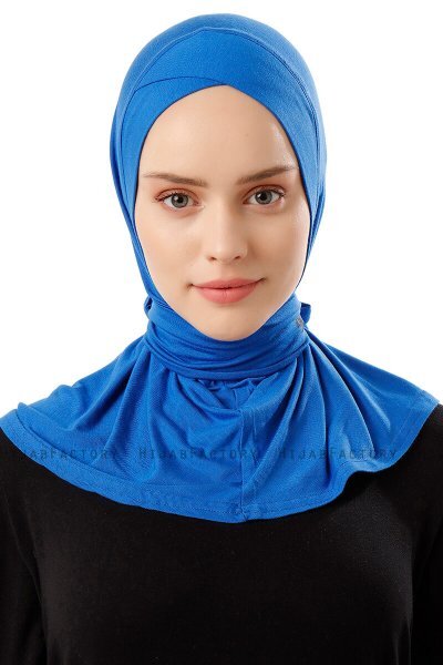 Sportif Cross - Hijab Pratique Viscose Bleu
