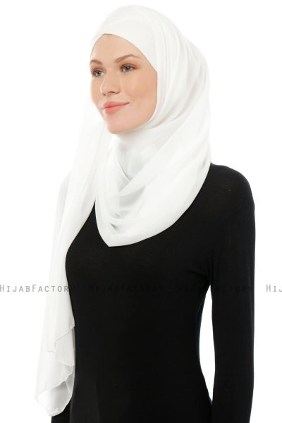 Alara Cross - Hijab Chiffon One Piece Crème