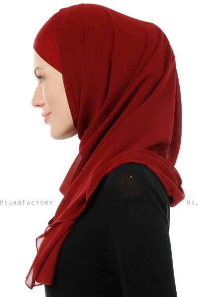 Alara Cross - Hijab Chiffon One Piece Bordeaux