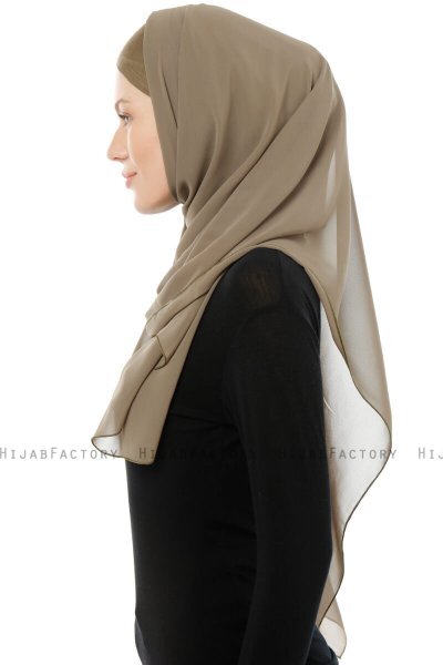 Alara Cross - Hijab Chiffon One Piece Olive Verte