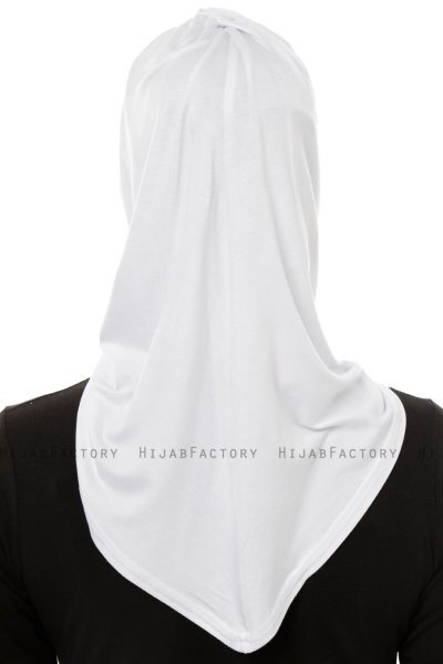 Isra Plain - Hijab One-Piece Viscose Blanc
