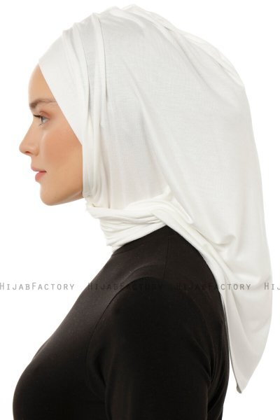 Isra Plain - Hijab One-Piece Viscose Crème