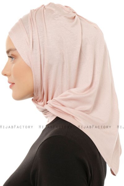 Isra Plain - Hijab One-Piece Viscose Vieux Rose