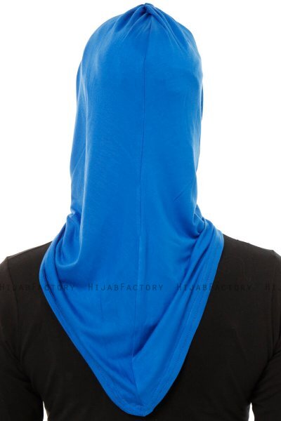 Isra Plain - Hijab One-Piece Viscose Bleu