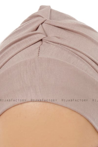 Isra Plain - Hijab One-Piece Viscose Gris Pierre