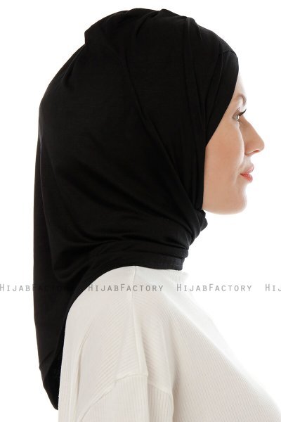 Isra Cross - Hijab One-Piece Viscose Noir