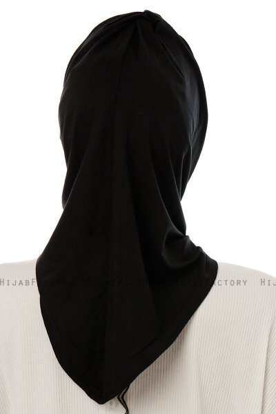 Isra Cross - Hijab One-Piece Viscose Noir