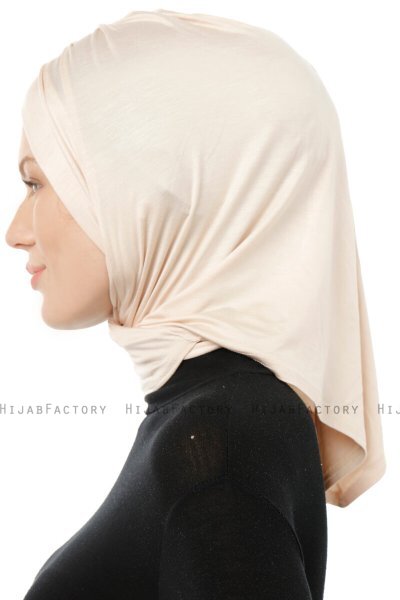 Isra Cross - Hijab One-Piece Viscose Beige