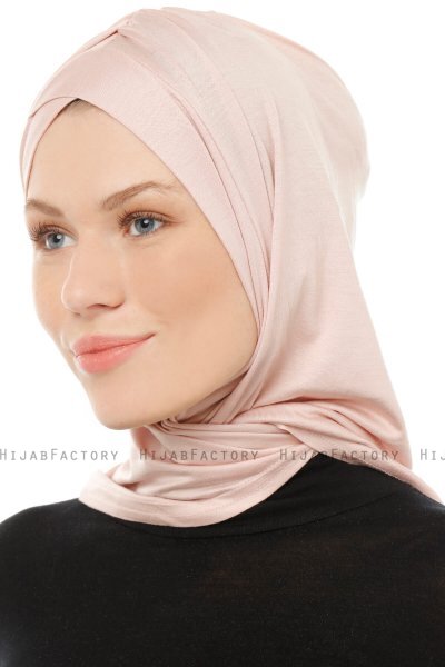 Isra Cross - Hijab One-Piece Viscose Vieux Rose