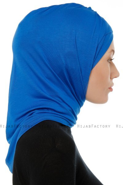 Isra Cross - Hijab One-Piece Viscose Bleu