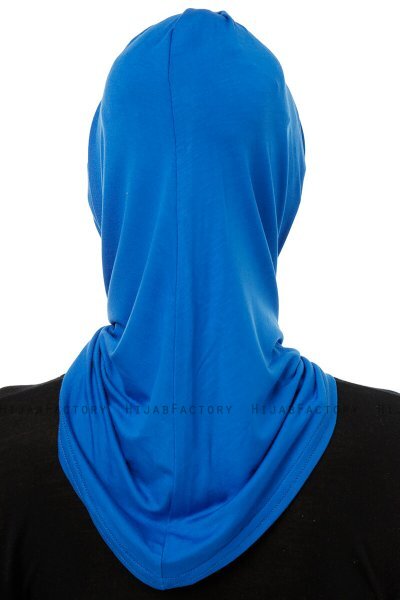 Isra Cross - Hijab One-Piece Viscose Bleu