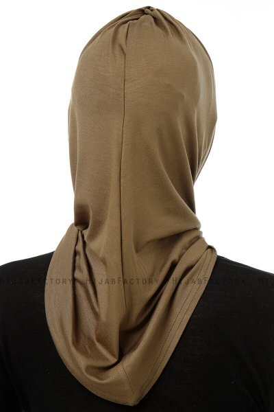 Isra Cross - Hijab One-Piece Viscose Kaki