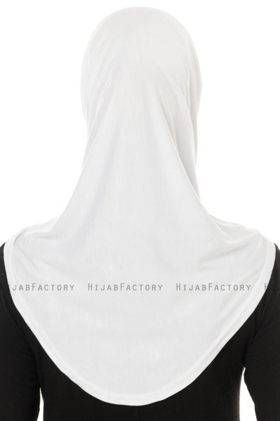 Hanfendy Plain Logo - Hijab One-Piece Blanc