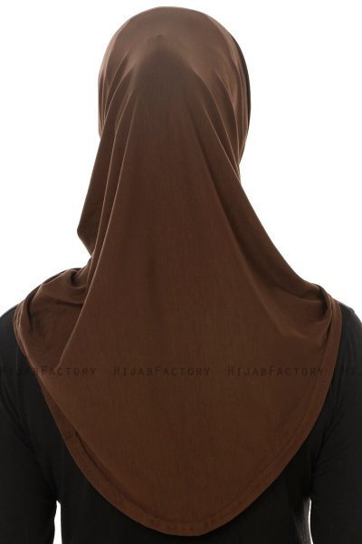 Hanfendy Plain Logo - Hijab One-Piece Marron