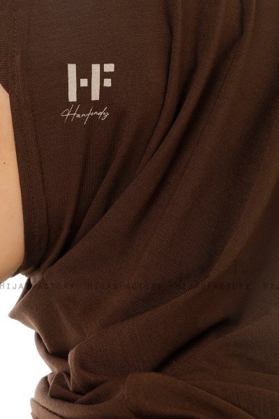 Hanfendy Plain Logo - Hijab One-Piece Marron