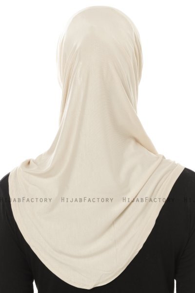 Hanfendy Plain Logo - Hijab One-Piece Beige