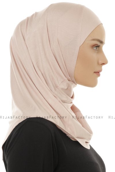 Hanfendy Plain Logo - Hijab One-Piece Vieux Rose