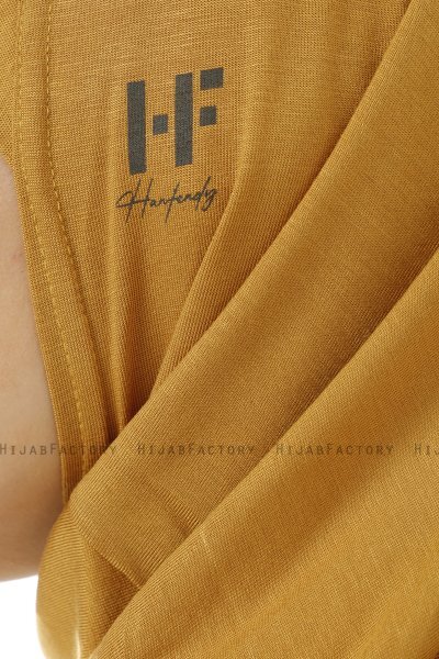 Hanfendy Plain Logo - Hijab One-Piece Moutarde