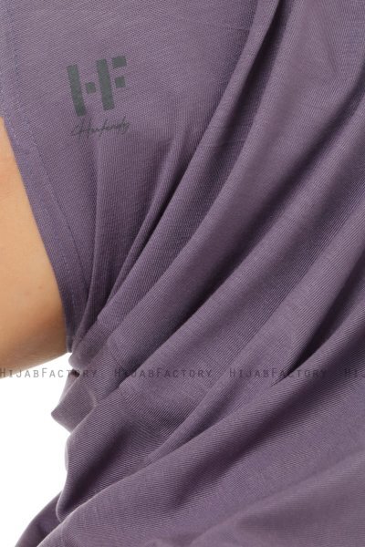 Hanfendy Plain Logo - Hijab One-Piece Violet Foncé