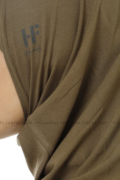 Hanfendy Plain Logo - Hijab One-Piece Kaki