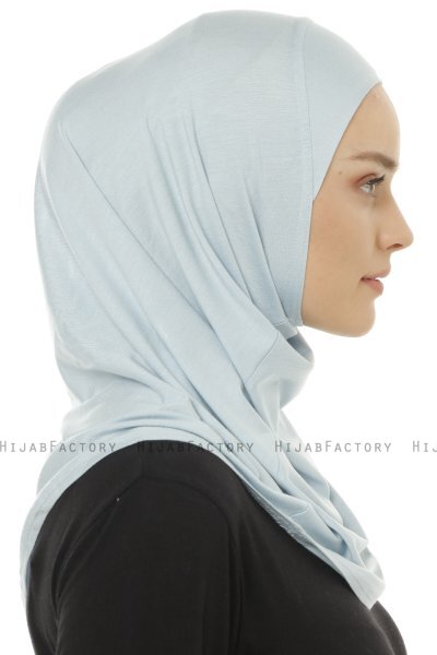 Hanfendy Plain Logo - Hijab One-Piece Baby Blue