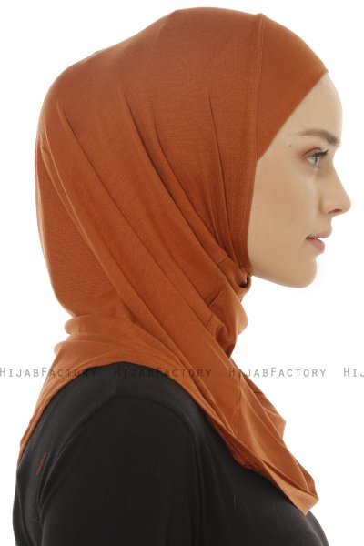Hanfendy Plain Logo - Hijab One-Piece Rouge Brique